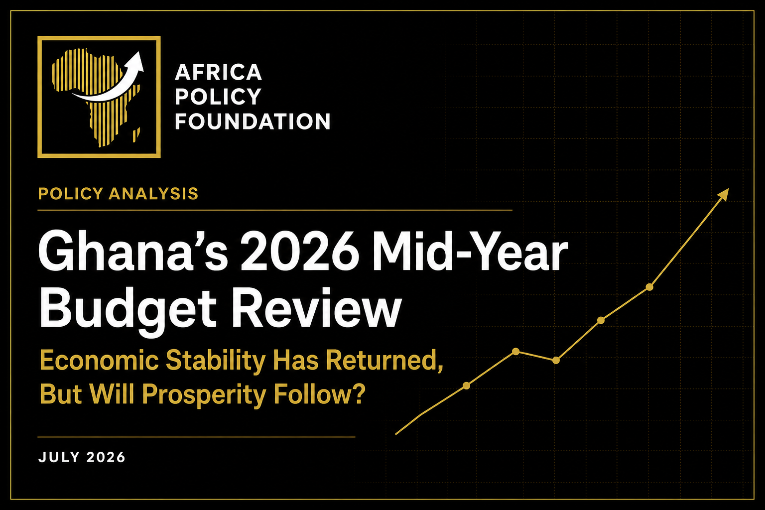 Cover of APF’s policy analysis of Ghana’s 2026 Mid-Year Budget Review